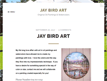 Tablet Screenshot of jaybirdart.com